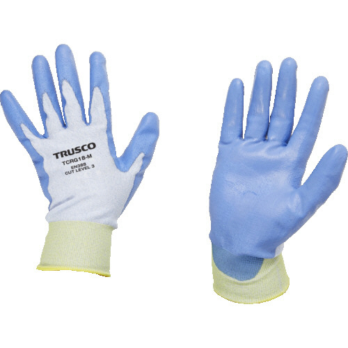 耐切創手袋 ﾎﾟﾘｳﾚﾀﾝｺｰﾃｨﾝｸﾞ 18ｹﾞｰｼﾞ編 Mｻｲｽﾞ 1双画像