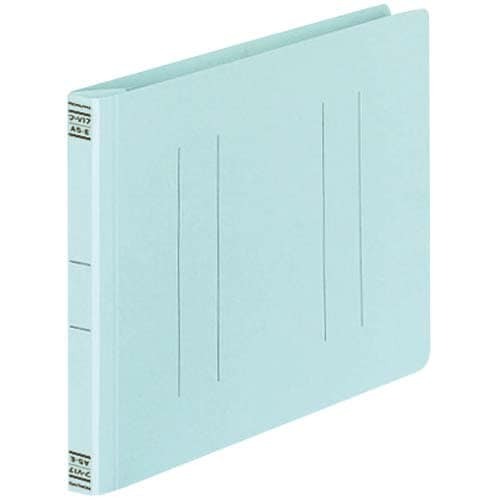フラットファイルＶ樹脂とじ具　Ａ５横　青　１０冊画像