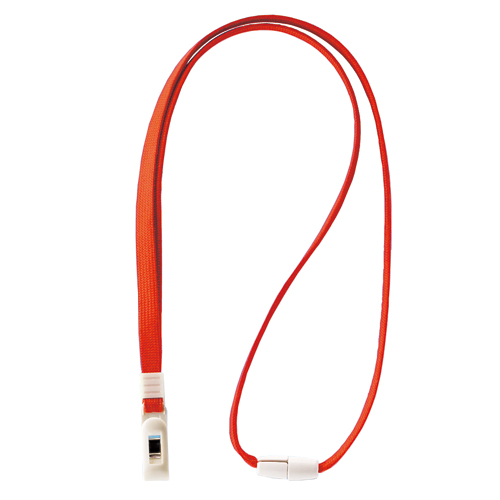 名札用ｽﾄﾗｯﾌﾟ ﾚｯﾄﾞ 1本