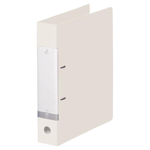 ﾘｸｴｽﾄ D型ﾘﾝｸﾞﾌｧｲﾙ A4ﾀﾃ 2穴 450枚収容 45mmとじ 背幅56mm 白 1冊画像