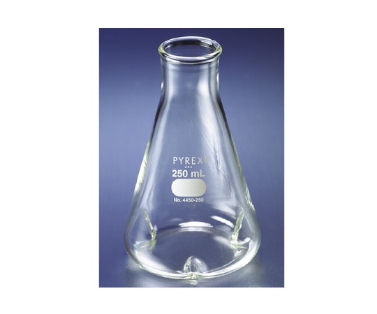 PYREX®　バッフル付三角フラスコ(リム付)　250mL画像