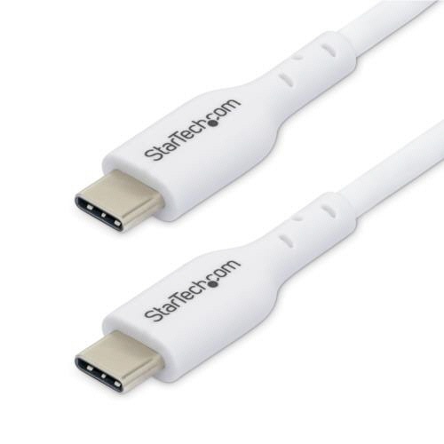 USB-C充電ケーブル　Type　C(オス)-Type　C(オス)　1m　ホワイト　1本