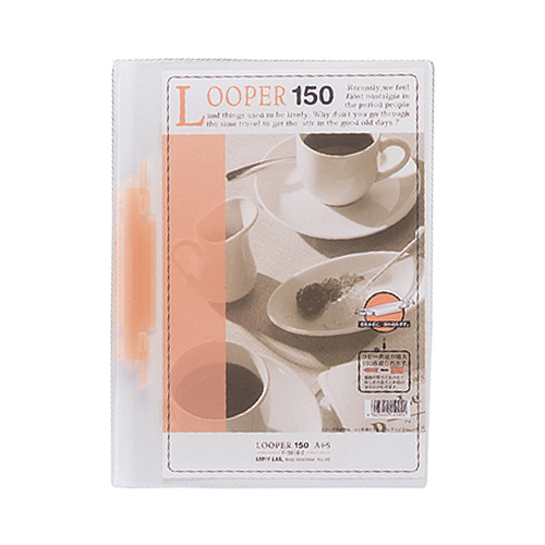 ﾙｰﾊﾟｰ150 A4ﾀﾃ 2穴 150枚収容 赤 1冊画像