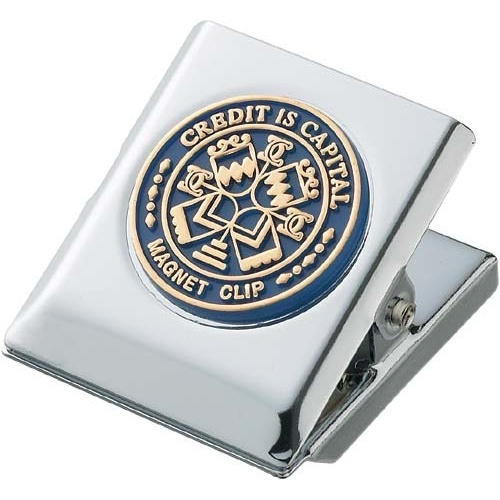 マグネットクリップ中　口幅３６ｍｍ青１０個入画像