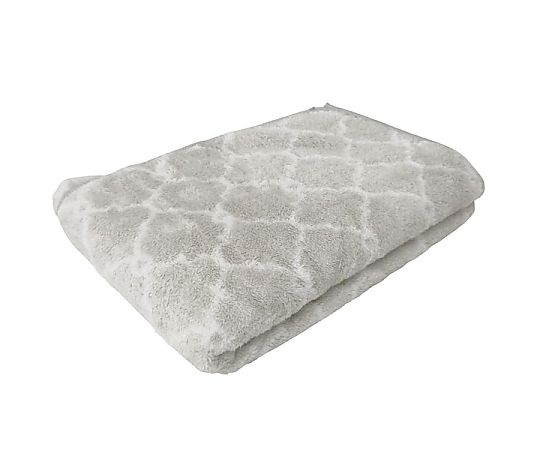 マイクロファイバーバスタオル MF モフモフモロッカン 60×120cm GRAY 1セット（10枚入） 柔らかい色合いのタオルが平らに並べられた状態