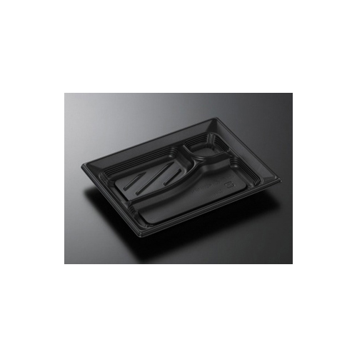 中央化学 弁当容器 CT みちる K23-18N BK 本体画像