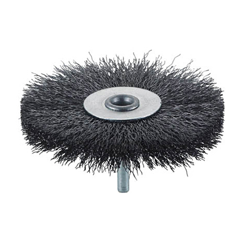 軸付ﾎｲｰﾙﾌﾞﾗｼ(軸径6mm)(ﾜｲﾔ鋼線) 線径0.3mm 外径100mm 1個画像