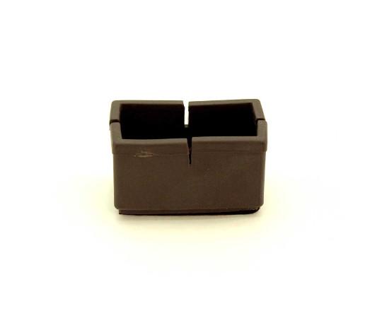 ワイドフェルトキャップ　長角脚用　24-30mm×50-55mm　濃茶　4個入画像