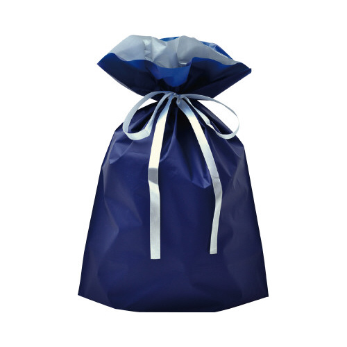 巾着袋　ネイビー　３１０×４３０＋１２０　１Ｐ画像