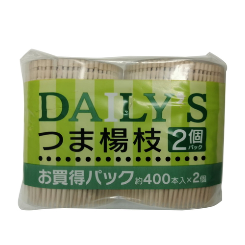 爪楊枝 400本 2個パック デイリーズ画像