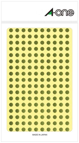 カラーラベル　丸型　５ｍｍ径　金画像
