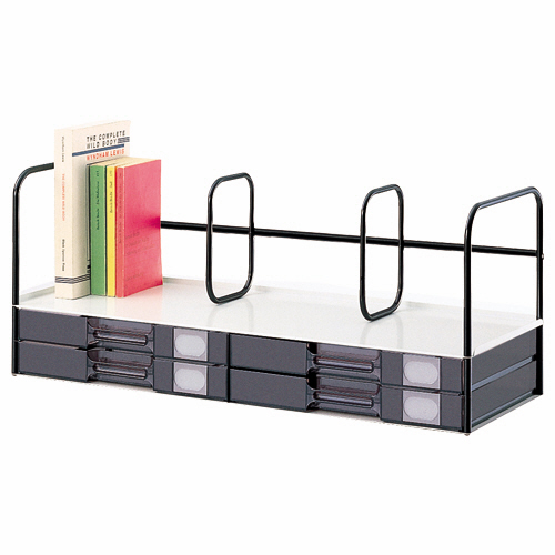 引出し付本立 W667×D243×H274mm 引出しA4ﾖｺ2段2列 1台画像