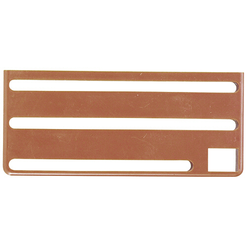 HACCP庖丁差用ｶﾗｰﾌﾟﾚｰﾄ B(横)ﾀｲﾌﾟ ﾌﾞﾗｳﾝ 1枚画像