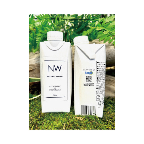 ナチュラルウォーター紙パック３３０ｍｌ　２４本画像