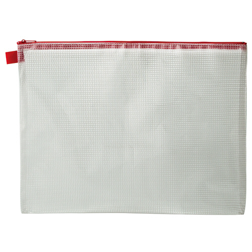 ﾒｯｼｭｹｰｽ A4 ﾀﾃ260×ﾖｺ345mm 赤 1枚画像