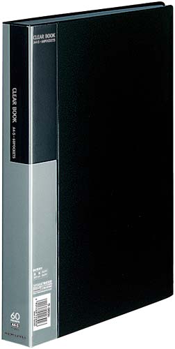 クリヤーブックベーシックＡ４縦６０ポケット黒１０冊画像