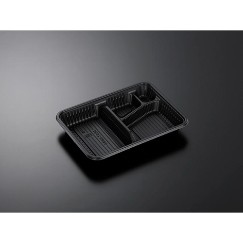 中央化学 弁当容器 CT 仕切折R 2.5E2 BK 本体画像