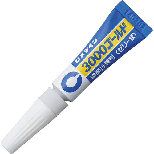 瞬間接着剤 3000ｺﾞｰﾙﾄﾞ ｾﾞﾘｰ状 3g 1ｾｯﾄ(10本)画像