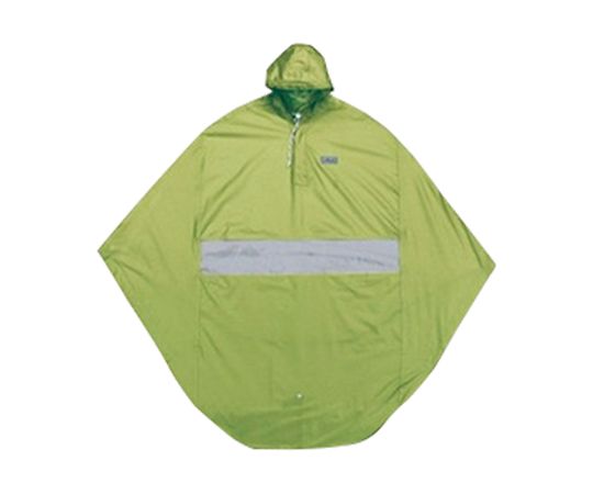 カイテキプラス窓付ポンチョDX（レインポンチョ）　ライムグリーン
