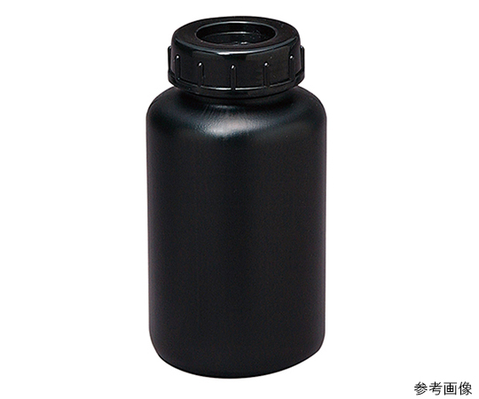 広口びん　黒色　PE　250mL画像