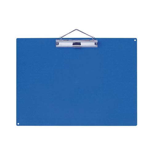 用箋挟　Ａ３　横　青　ペンホルダー付　２枚画像