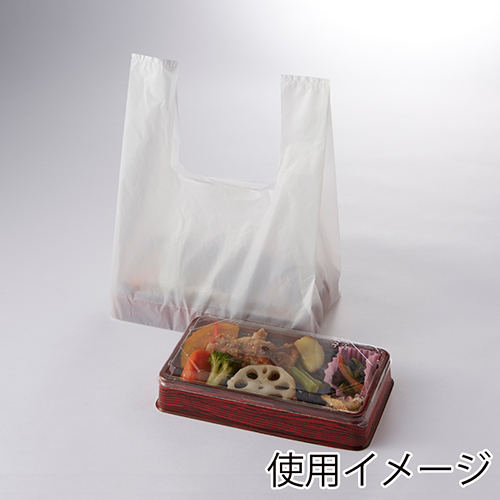 商品のお持ち帰りに！乳白色のレジ袋