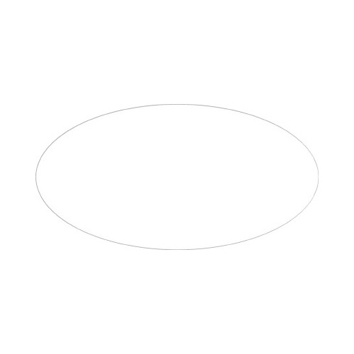 アドテープ　楕円　透明　大画像