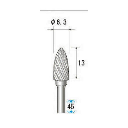 超硬ｱﾛｲｶｯﾀｰ 1本画像