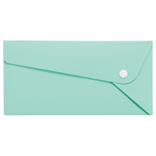 PPｶﾗｰﾎﾙﾀﾞｰ PELTO(ﾍﾟﾙﾄ) A4三つ折りｻｲｽﾞ ﾐﾝﾄｸﾞﾘｰﾝ 1枚画像