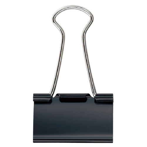 ﾀﾞﾌﾞﾙｸﾘｯﾌﾟ 大 口幅32mm 黒 1箱(10個)