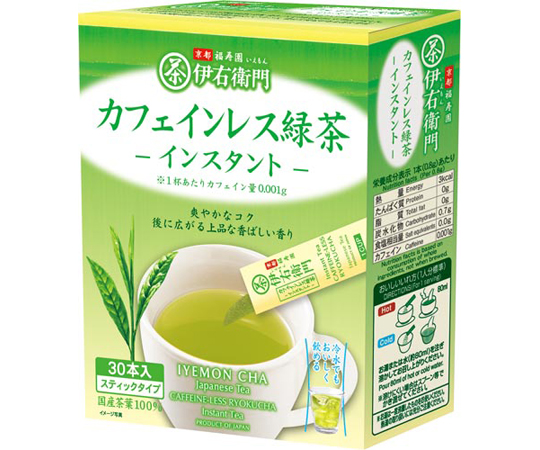 伊右衛門カフェインレス緑茶ST 0.8g×30P 1箱（30本入）
