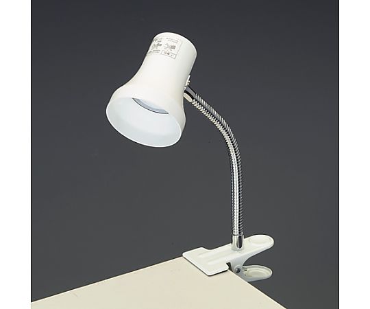 AC100V/5.5W 照明灯/LED(クリップ式) クリップで固定されたスタイリッシュな照明器具の側面が見える状態