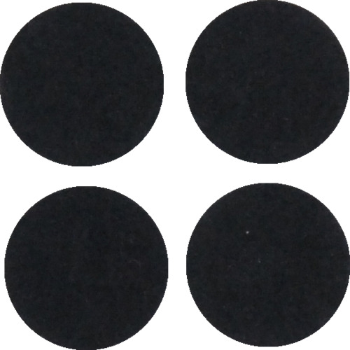 光　硬質フェルト　黒丸２８丸
