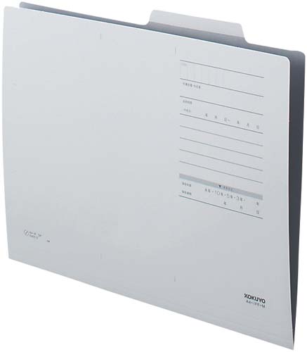 個別フォルダーＦタイプカラーＡ４　灰　１００枚画像