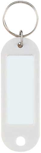 キーホルダー型名札　白　５０個入画像