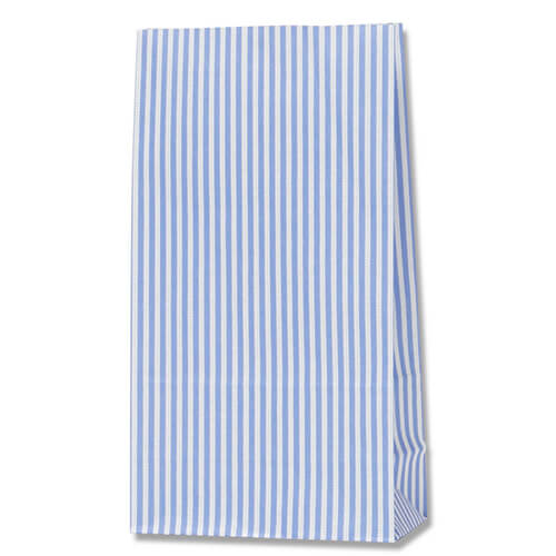 角底袋（モノストライプ・青・幅120×マチ65×高220mm)画像