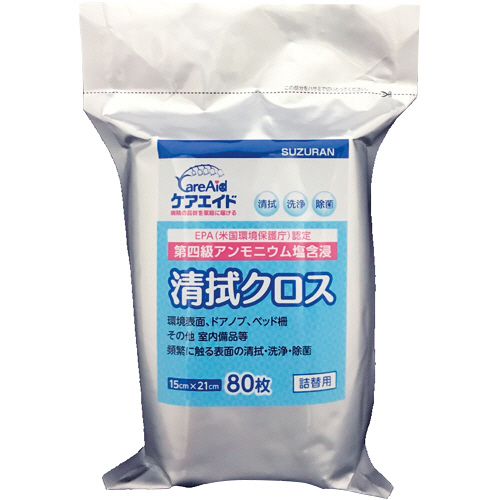 ｹｱｴｲﾄﾞ 清拭ｸﾛｽ 詰替用 1ﾊﾟｯｸ(80枚)画像