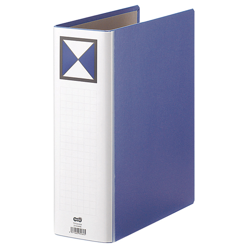 両開きﾊﾟｲﾌﾟ式ﾌｧｲﾙ A4ﾀﾃ 800枚収容 80mmとじ 背幅96mm 青 1冊