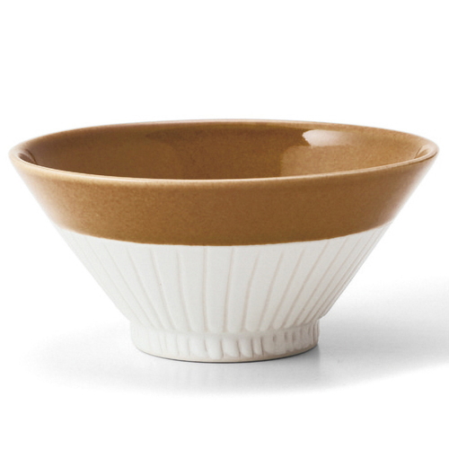飯碗 13cm Craft Line クラフトライン 磁器 ブラウン画像