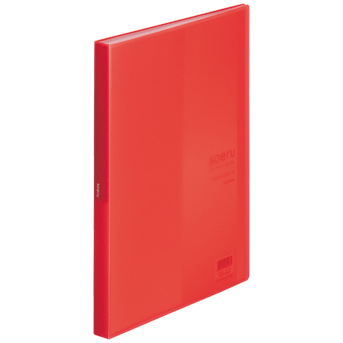 soeru ｸﾘﾔｰﾌﾞｯｸ A4ﾀﾃ 40ﾎﾟｹｯﾄ 背幅20mm ｻﾆｰﾚｯﾄﾞ 1冊画像