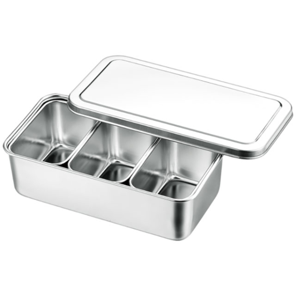 調味料入れ AG18-8 ミニ調味料入バット3ヶ入 赤川器物製作所画像