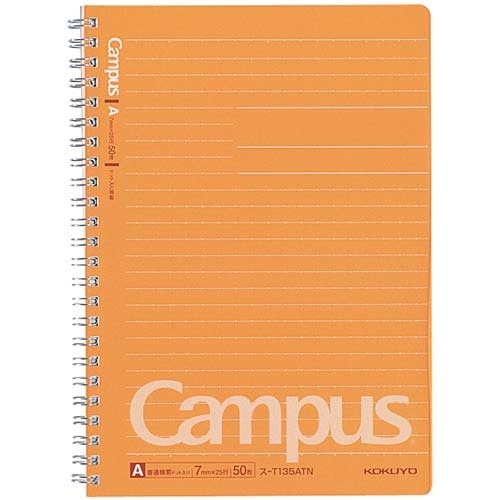 キャンパスツインリングＡ５ドット罫Ａ罫５０枚×１０画像