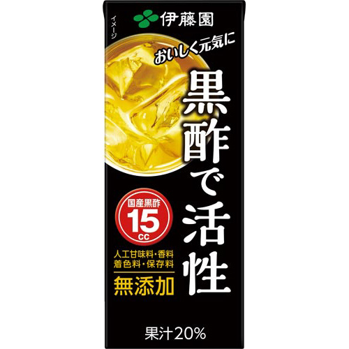 黒酢で活性　２００ｍｌ　２４本画像