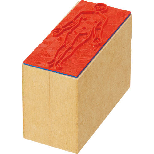 医学ｺﾞﾑ印 全身･前 大判 1個画像