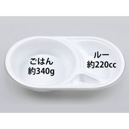 シーピー化成 カレー容器 G-50 無地 本体 発泡画像