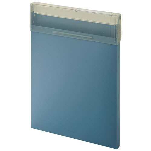 Mutual ｺﾝｸﾞﾚｽｹｰｽ A4ﾀﾃ 150枚収容 ｽﾚｰﾄﾌﾞﾙｰ 1個画像