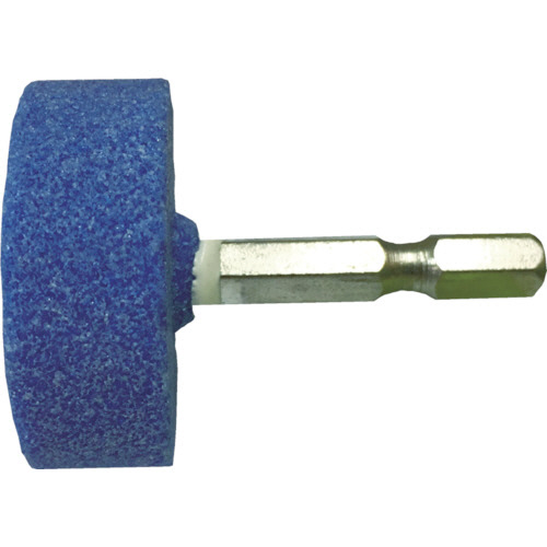 RELIEF 六角軸 軸付砥石 ｽﾃﾝﾚｽ用(WA) 平型 φ38×13mm 1個画像