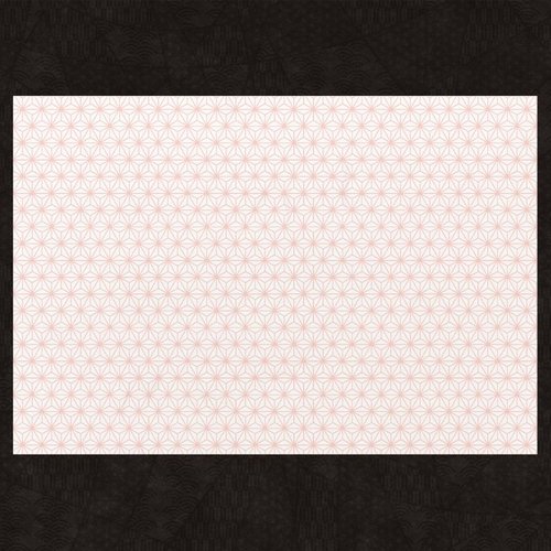 HANAシリーズテーブルマット 麻の葉 大礼紙(26×38cm) 九州紙工 [ケース販売]