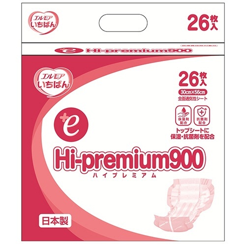 エルモア いちばん Hi-premium900 病院・施設用 1パック(26枚)画像