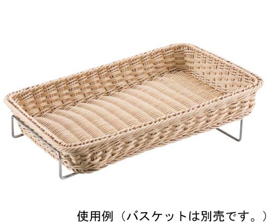 18-8 ステンレス斜めスタンド 斜めに配置されたスタンドの素材感が見える状態